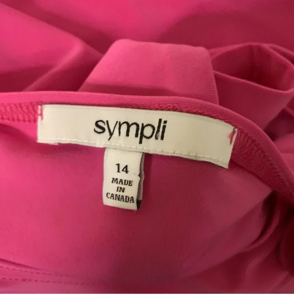 Sympli Womens 12/14 Pink Short Sleeve Top & Matching Stretch Knit Pull-On Pants